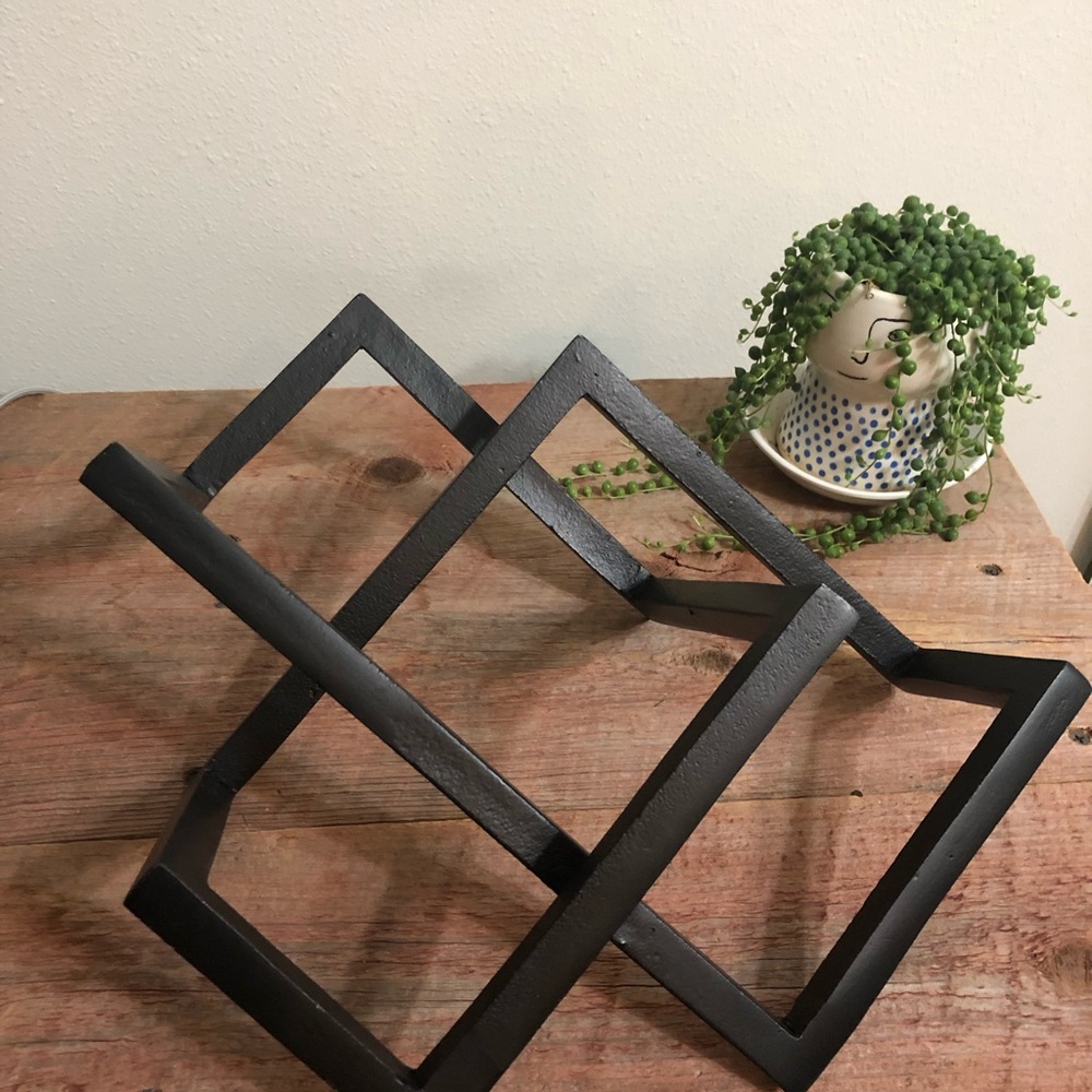 Cast Iron Table decoration, heavy square design